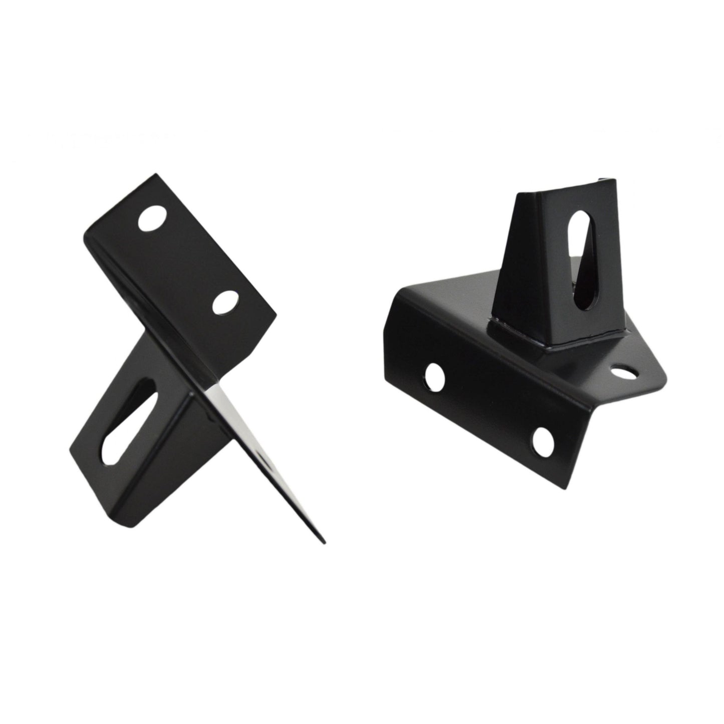 KENTROL Jeep CJ/YJ Light Bracket Pair 76-95 CJ and Wrangler YJ Powdercoat Black Kentrol  50531