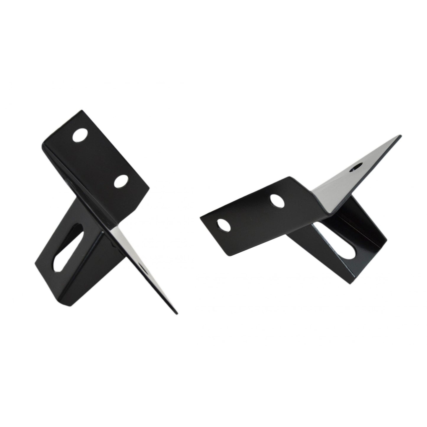 KENTROL Jeep CJ/YJ Light Bracket Pair 76-95 CJ and Wrangler YJ Powdercoat Black Kentrol  50531