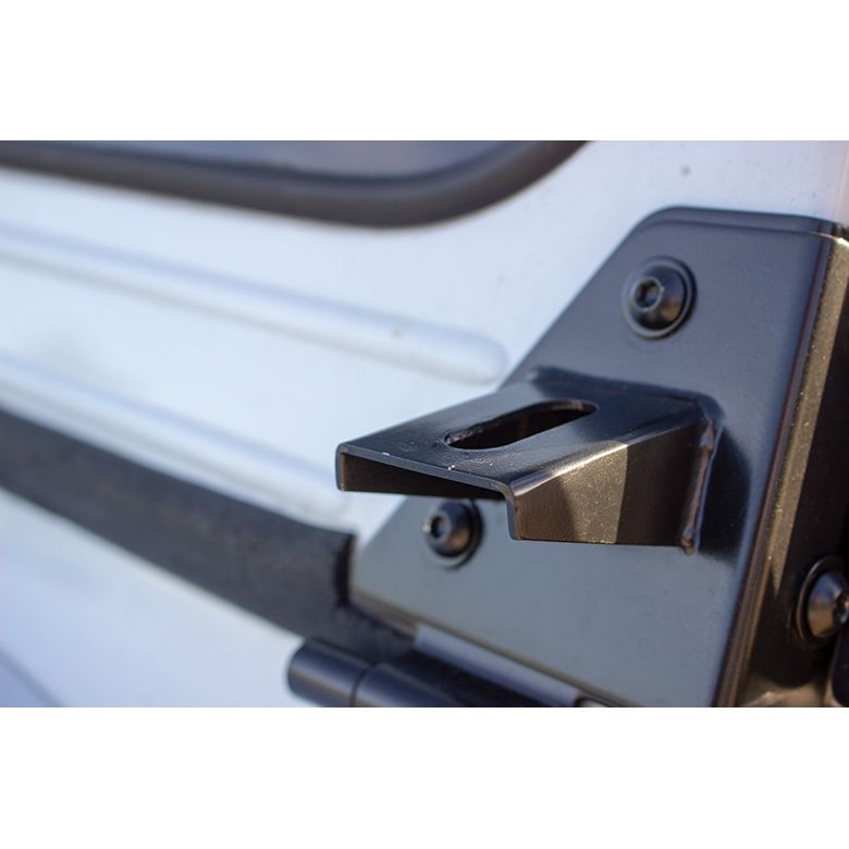 KENTROL Jeep CJ/YJ Light Bracket Pair 76-95 CJ and Wrangler YJ Powdercoat Black Kentrol  50531