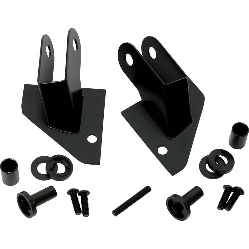 KENTROL Jeep YJ Mirror Relocation Bracket Pair 87-95 Wrangler TJ Powdercoat Black Kentrol  50533