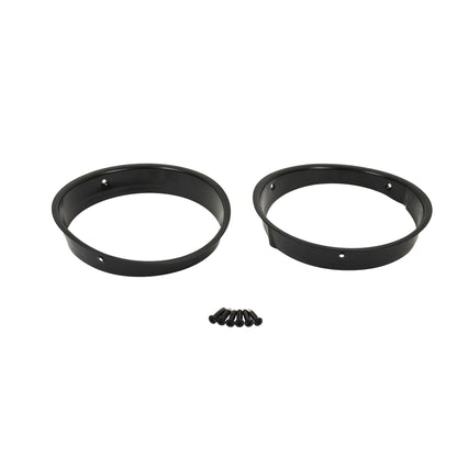 KENTROL Jeep TJ Headlight Bezels Pair 97-06 Wrangler TJ Powdercoat Black Kentrol  50543