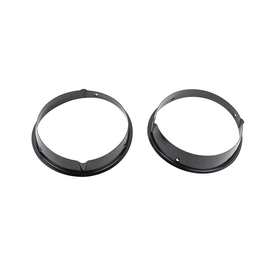 KENTROL Jeep TJ Headlight Bezels Pair 97-06 Wrangler TJ Powdercoat Black Kentrol  50543