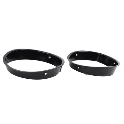 KENTROL Jeep TJ Headlight Bezels Pair 97-06 Wrangler TJ Powdercoat Black Kentrol  50543