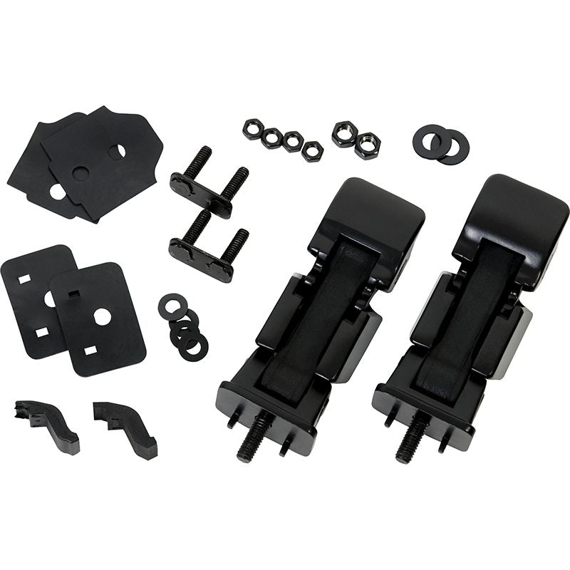 KENTROL Jeep JK Hood Catch Pair 07-18 Wrangler JK Powdercoat Black Kentrol  50571