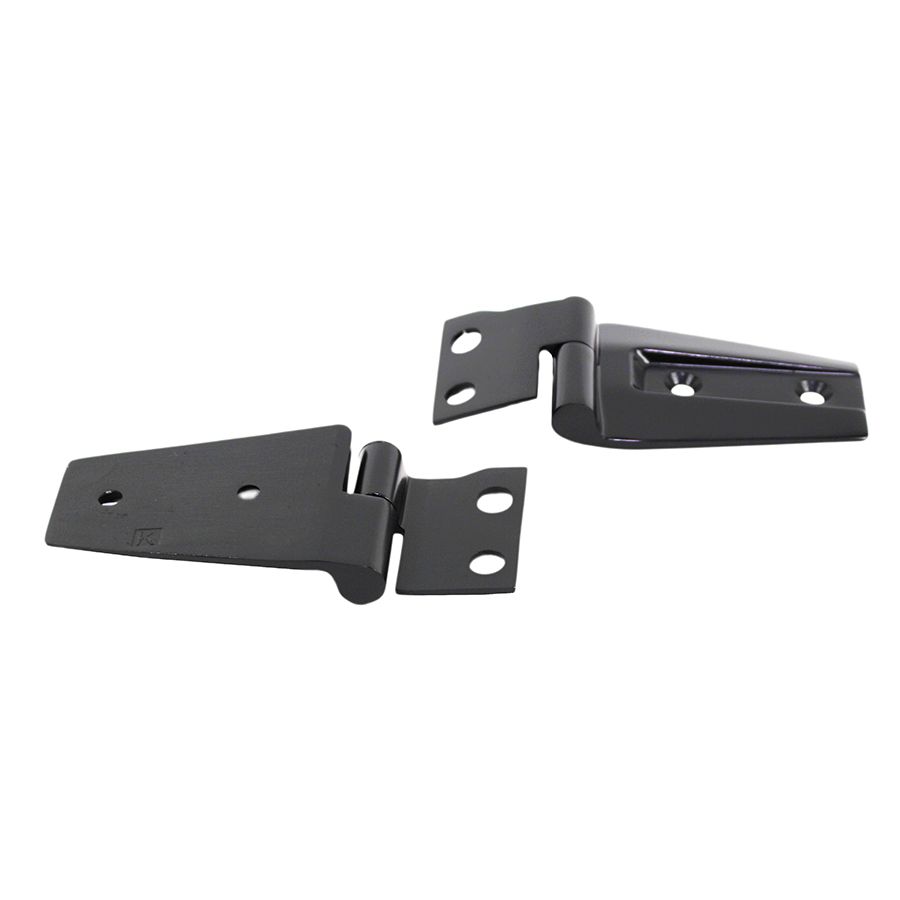 Kentrol Hood Hinges (Black - Stainless Steel) for 07-18 Jeep Wrangler JK 50572