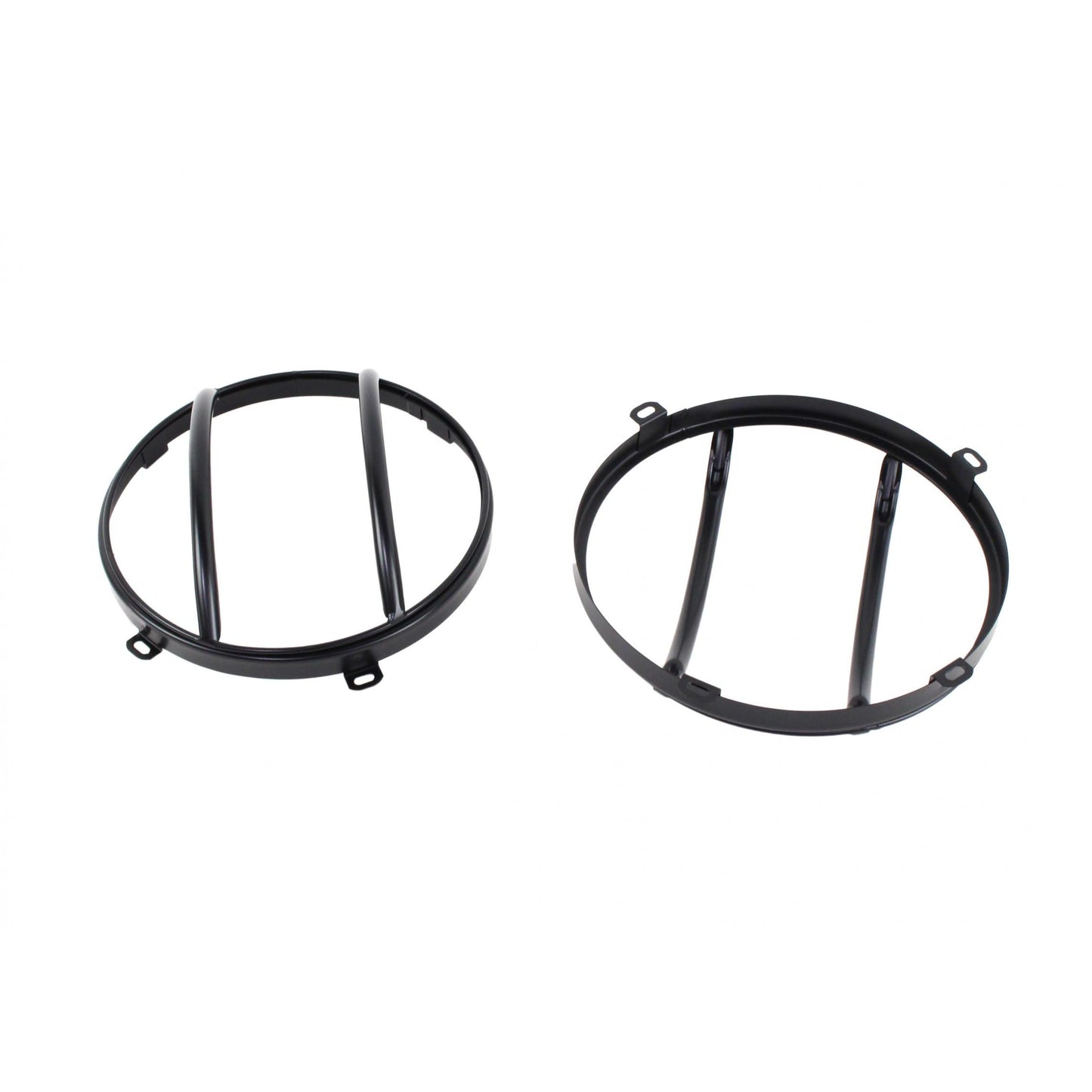 KENTROL Jeep JK Euro Headlight Guards Pair 07-18 Wrangler JK Powdercoat Black Kentrol  50573