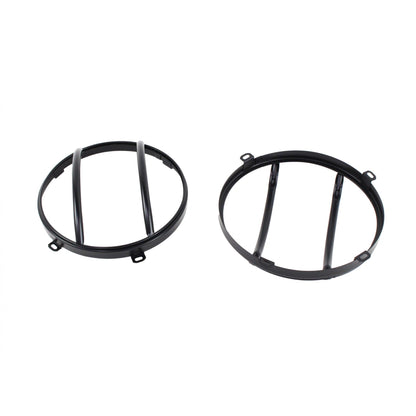 KENTROL Jeep JK Euro Headlight Guards Pair 07-18 Wrangler JK Powdercoat Black Kentrol  50573