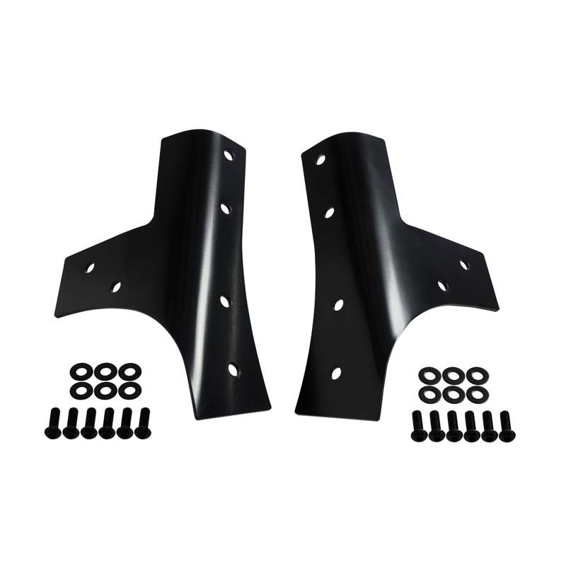 KENTROL Jeep JK Windshield Supports Pair 07-18 Wrangler JK Powdercoat Black Kentrol  50574