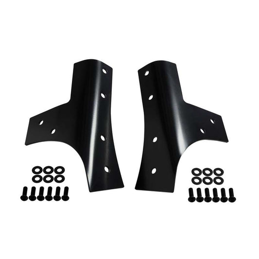KENTROL Jeep JK Windshield Supports Pair 07-18 Wrangler JK Powdercoat Black Kentrol  50574