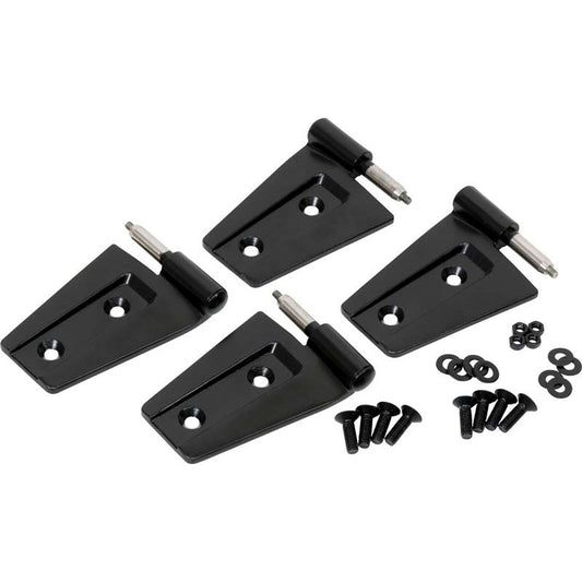 KENTROL Jeep JK Door Hinge Set 4 Pieces 2 Door 07-18 Wrangler JK Powdercoat Black Kentrol  50575