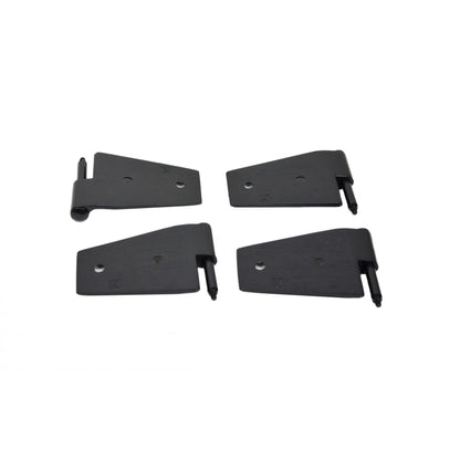 KENTROL Jeep JK Door Hinge Set 4 Pieces 2 Door 07-18 Wrangler JK Powdercoat Black Kentrol  50575