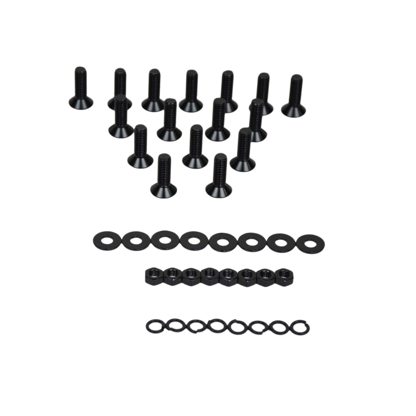 Kentrol Door Hinge Set (8 Pieces) Black Powder Coated Stainless for 2007-2018 JKU 50576