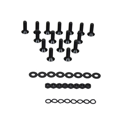 Kentrol Door Hinge Set (8 Pieces) Black Powder Coated Stainless for 2007-2018 JKU 50576