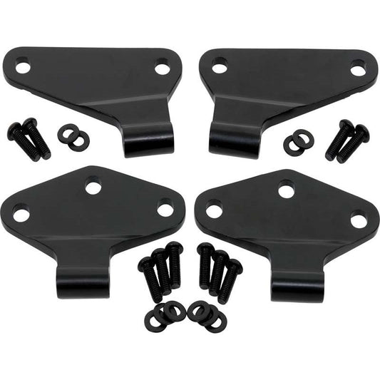 KENTROL Jeep JK Body Door Hinge Set 4 Pieces 2 Door 07-18 Wrangler JK Powdercoat Black Kentrol  50580