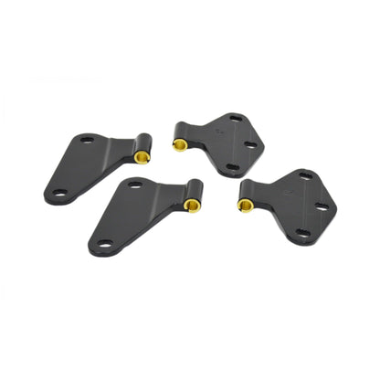 KENTROL Jeep JK Body Door Hinge Set 4 Pieces 2 Door 07-18 Wrangler JK Powdercoat Black Kentrol  50580