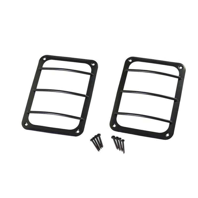 KENTROL Jeep JK Taillight Guard Pair 07-18 Wrangler JK Powdercoat Black Kentrol  50582