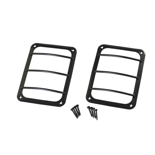 KENTROL Jeep JK Taillight Guard Pair 07-18 Wrangler JK Powdercoat Black Kentrol  50582