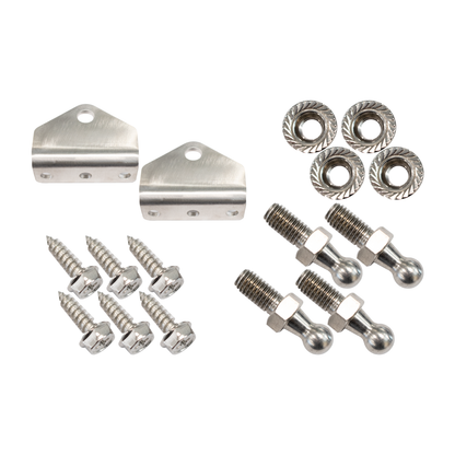 KENTROL Jeep JK Hoold Lift Support Black Painted Steel Kentrol  50730