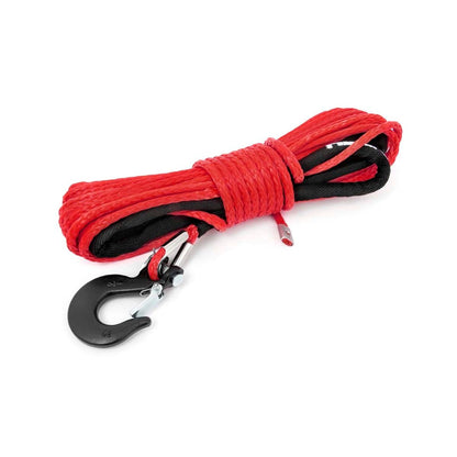 ROUGH COUNTRY Synthetic Rope | 1/4 Inch | 50 Ft  | Red | RS161