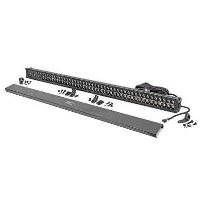 ROUGH COUNTRY 50 Inch Black Series LED Light Bar | Dual Row | Cool White DRL | 70950BD