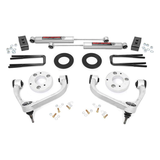 Rough Country Strut Spacers w/N3 Rear Shocks 3 Inch Lift Kit I 51013