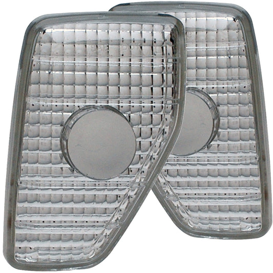 Anzo USA | Side Marker Light Assembly Euro Clear Lens Pair Chrome | Fits H3 | 511051
