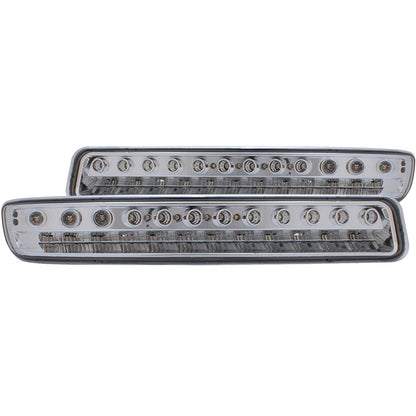 Anzo USA | Parking Light Assembly LED Clear Lens Chrome Housing Pair | Fits Sierra 1500 | 511052