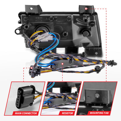 Anzo USA | Side Marker Light Assembly LED Smoke Lens Chrome Housing w/Sequential Signal Pair | Fits Wrangler | 511085