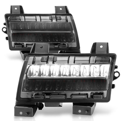 Anzo USA | Side Marker Light Assembly LED Smoke Lens Chrome Housing w/Sequential Signal Pair | Fits Wrangler | 511085