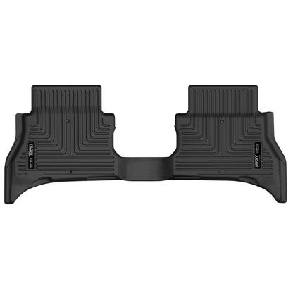 Husky Liners | X-act Contour 2nd Seat Floor Liner For 2021-2025 Jeep Wrangler Husky Liners | 51291 showing a detailed black liner.