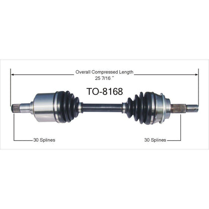 TrakMotive CV Axle Shaft TO-8168