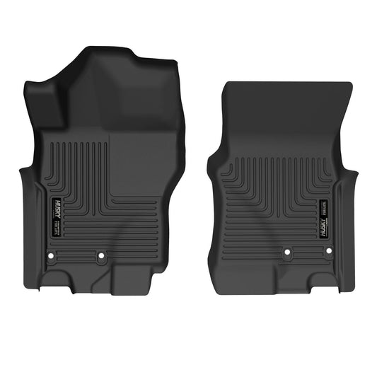 Husky Liners | X-act Contour Front Floor Liners For 2022-2025 Frontier Husky Liners | 51901 in black rubber fit