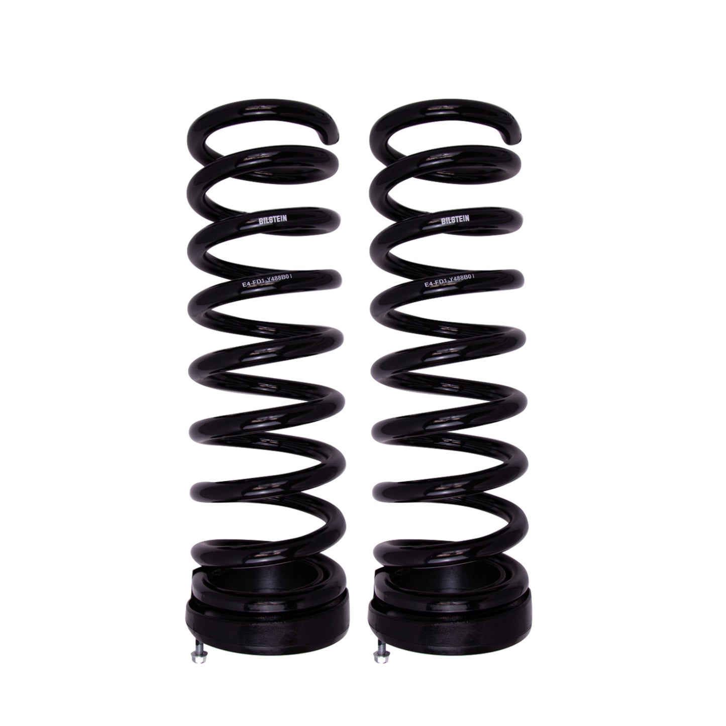 BILSTEIN | Coil Spring Set RAM 2500 4WD Diesel 14-25 Front 2 Inch LIFT B12 (Special) | 53-317315 black coil springs.