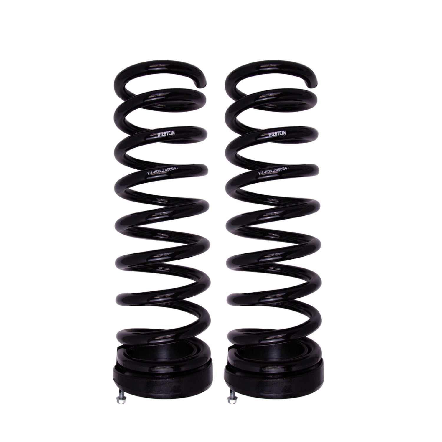 BILSTEIN | Coil Spring Set RAM 2500 4WD Diesel 14-25 Front 2 Inch LIFT B12 (Special) | 53-317315 black coil springs.