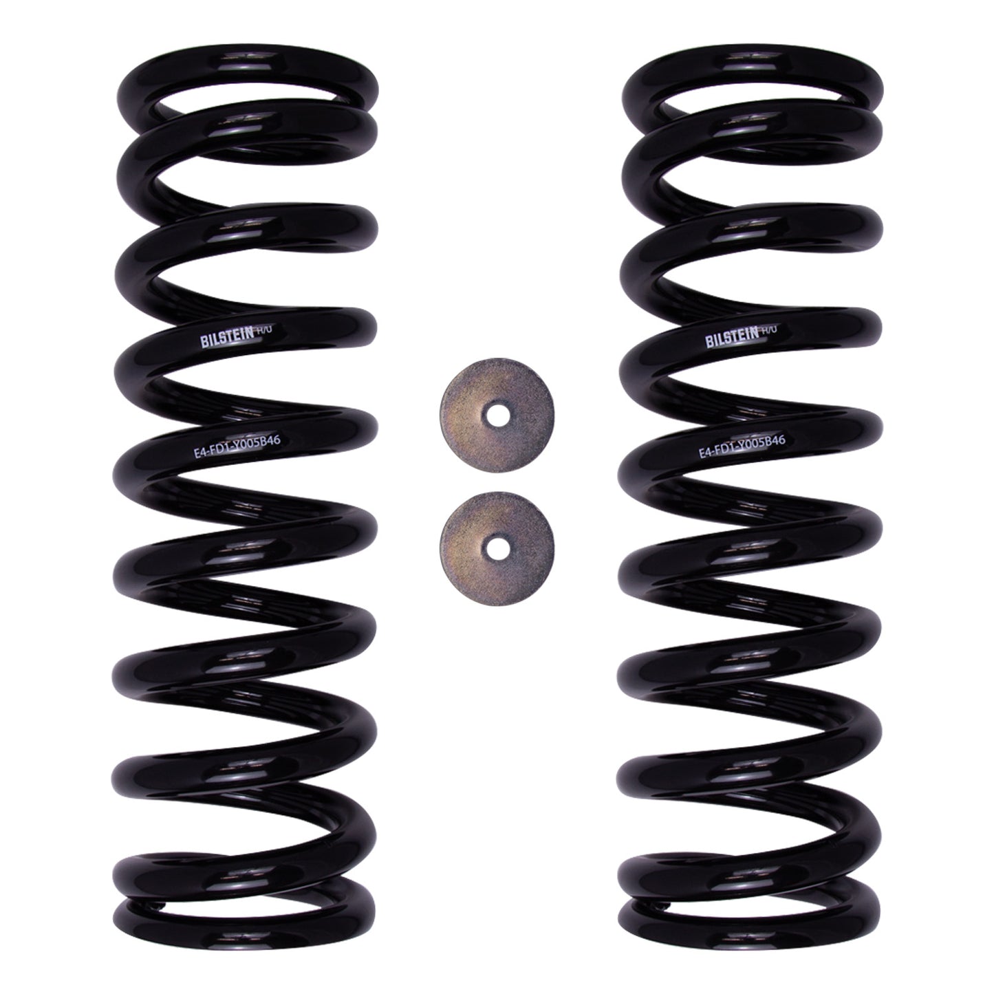 BILSTEIN | Coil Spring Set Tacoma/4R/FJ/GX 700lb Spring Kit 8112 B12 (Special)  | 53-332837 showing black coil springs and spacers.