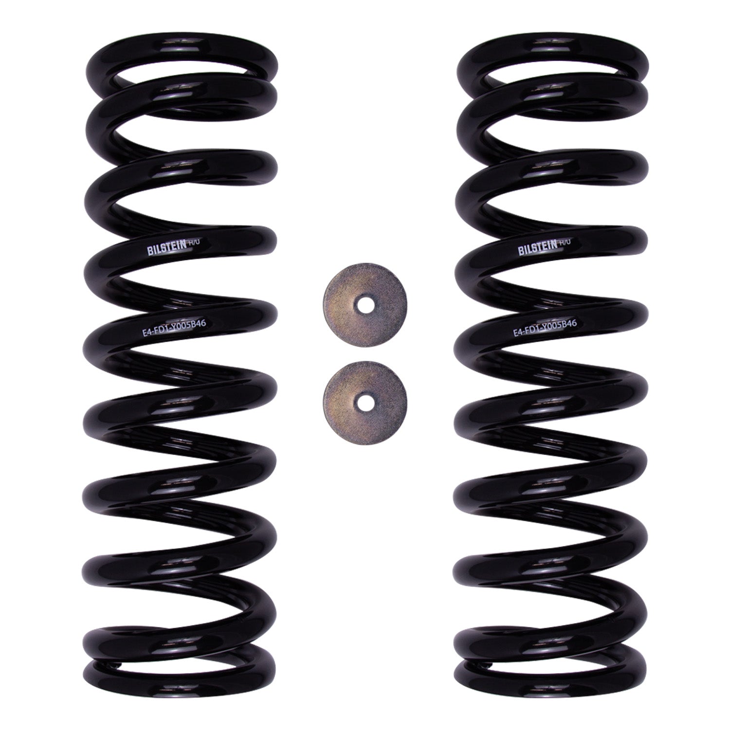 BILSTEIN | Coil Spring Set Tacoma/4R/FJ/GX 700lb Spring Kit 8112 B12 (Special)  | 53-332837 showing black coil springs and spacers.