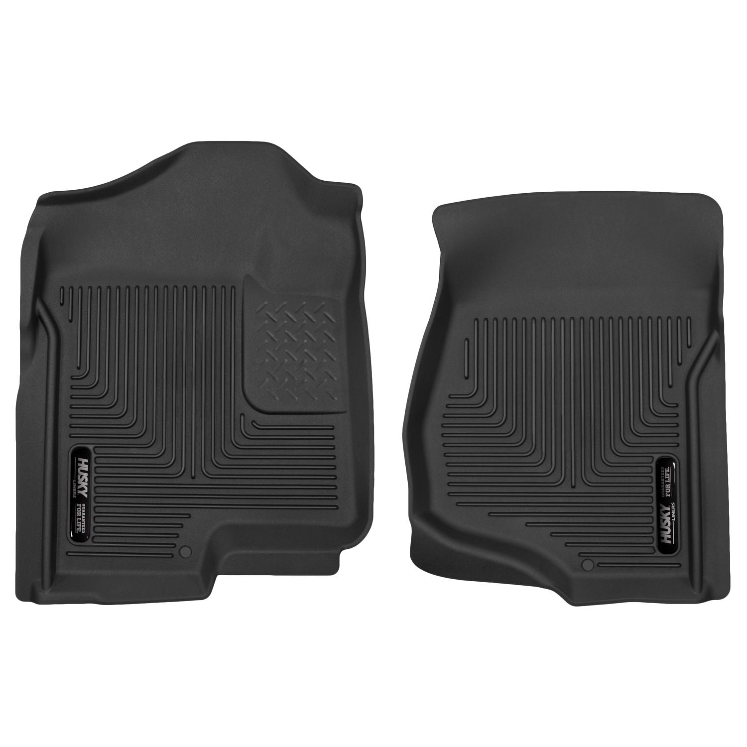 Husky Liners | X-act Contour Front Floor Liners For 2007-2014 Escalade ESV/EXT, Avalanche, Silverado/Sierra 1500/2500 HD/3500 HD, Suburban 1500/2500 Husky Liners | 53101