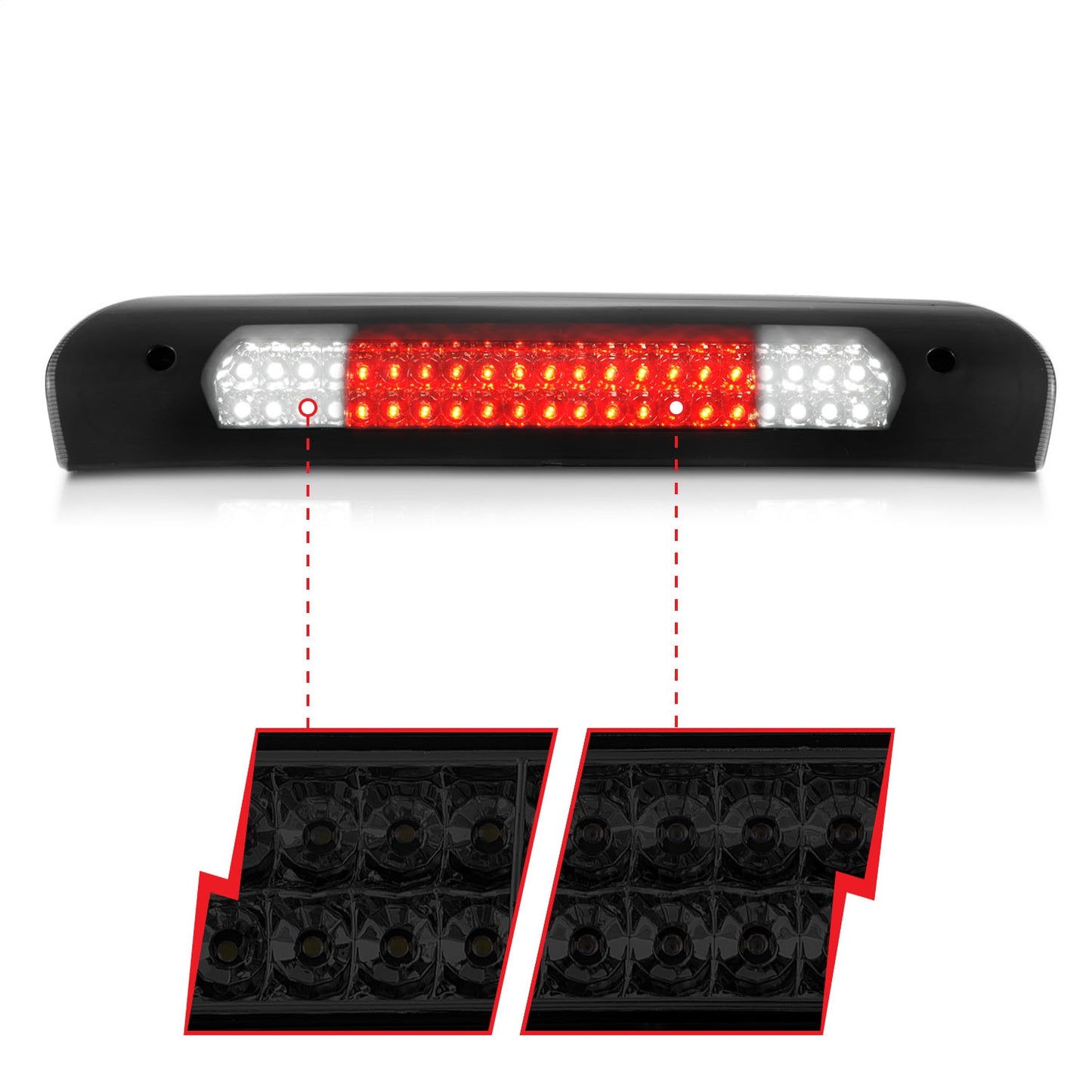Anzo USA | Third Brake Light Assembly LED Smoke Lens B-Series | Fits Ram 1500 | 531081