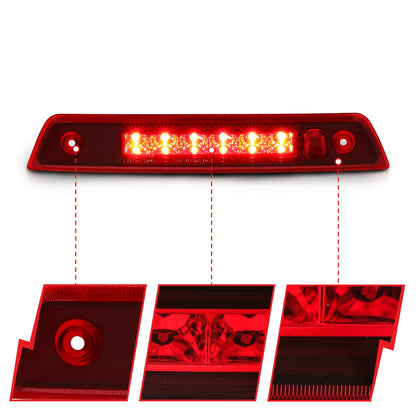 Anzo USA | Third Brake Light Assembly LED Red Lens | Fits Grand Cherokee | 531108