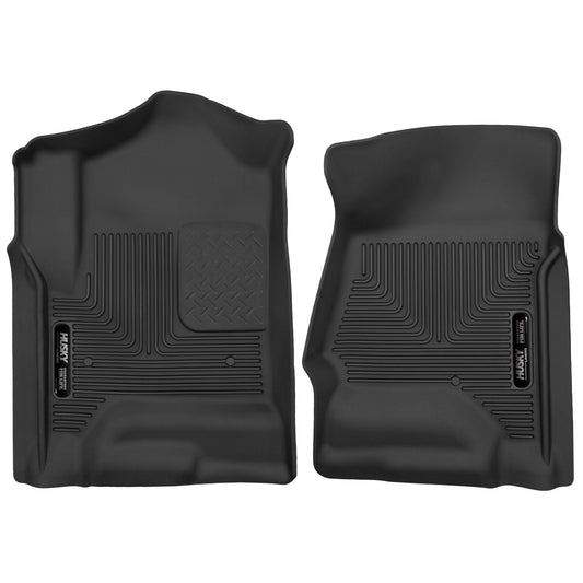Husky Liners | X-act Contour Front Floor Liners For 2014-2020 Silverado 1500/1500 LD/2500 HD/3500 HD, Sierra 1500/1500 Limited/2500 HD/3500 HD, Escalade ESV, Suburban, Tahoe, Yukon XL Husky Liners | 53111