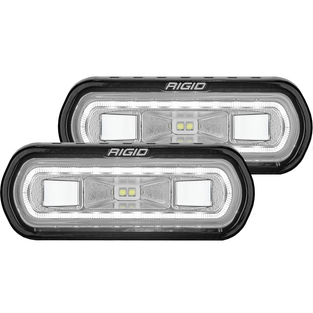 RIGID INDUSTRIES | SR-L Series Off-Road Spreader Pod 3 Wire Surface Mount with White Halo Pair RIGID Industries | 53120