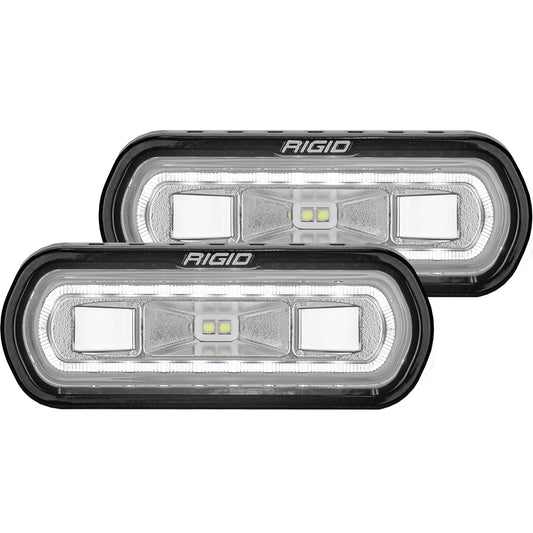 RIGID INDUSTRIES | SR-L Series Off-Road Spreader Pod 3 Wire Surface Mount with White Halo Pair RIGID Industries | 53120
