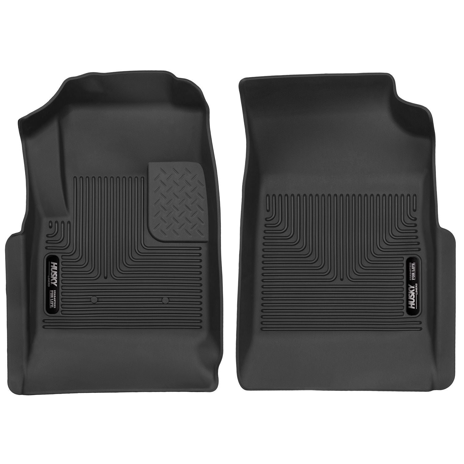 Husky Liners | X-act Contour Front Floor Liners For 2015-2022 Colorado/Canyon Husky Liners | 53121 in black rubber design