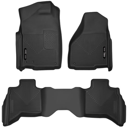 Husky Liners | X-act Contour Front & 2nd Seat Floor Liners For 2010-2024 Ram 1500, 1500 Classic Husky Liners | 53628