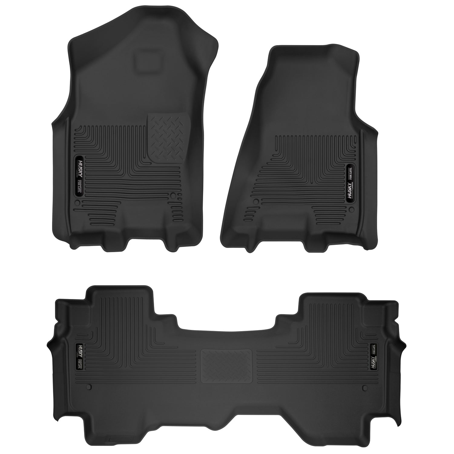 Husky Liners | X-act Contour Front & 2nd Seat Floor Liners For 2019-2024 1500 Extended Cab Husky Liners | 53698