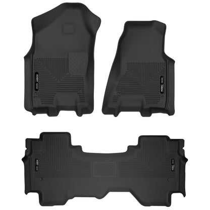 Husky Liners | X-act Contour Front & 2nd Seat Floor Liners For 2019-2024 1500 Extended Cab Husky Liners | 53698
