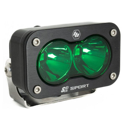 BAJA DESIGNS LED Work Light Green Lens Spot Pattern S2 Sport Baja Designs I 540001GR