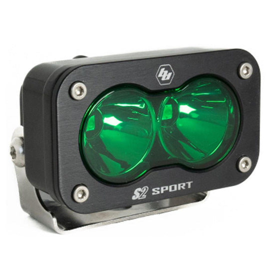 BAJA DESIGNS LED Work Light Green Lens Spot Pattern S2 Sport Baja Designs I 540001GR