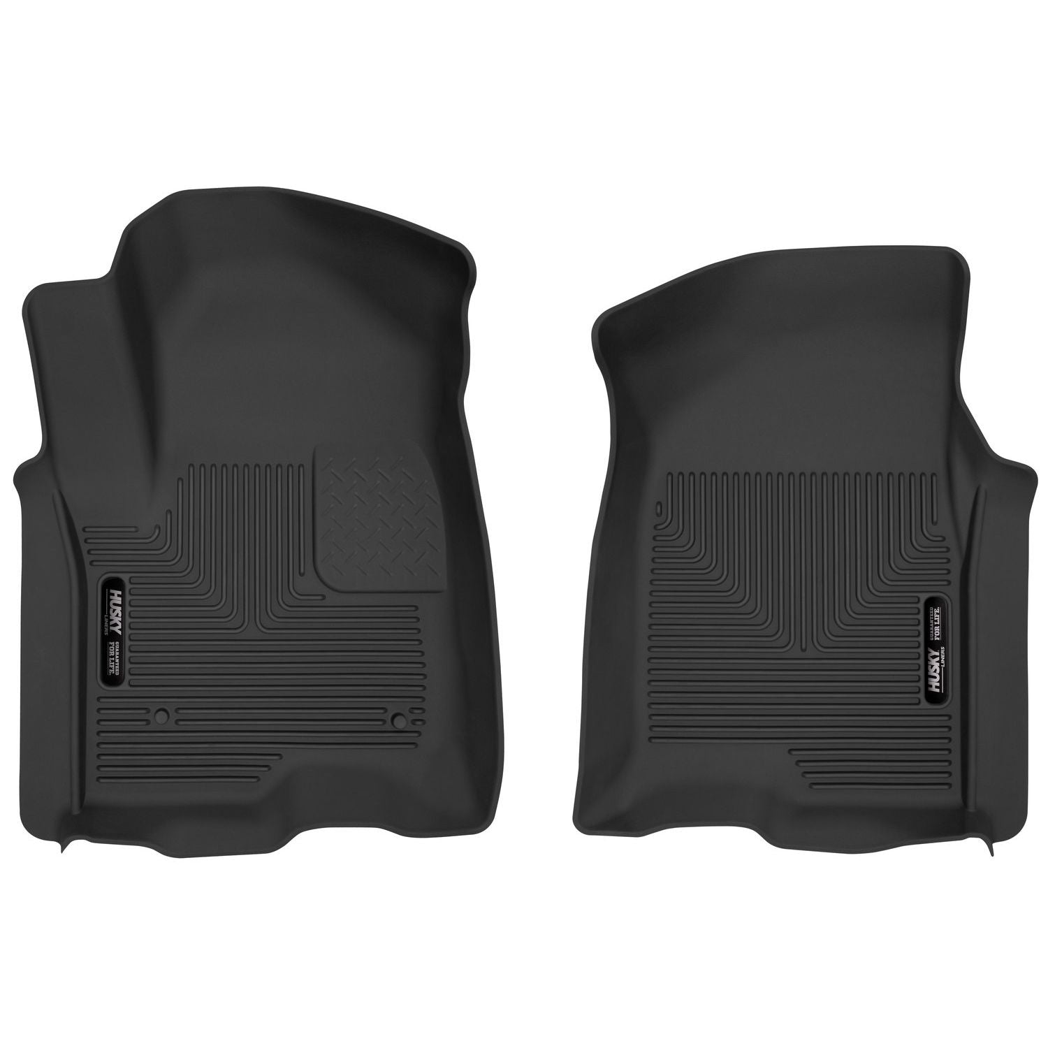 Husky Liners | X-act Contour Front Floor Liners For 2019-2026 Silverado/Sierra 1500//2500 HD/3500 HD Crew Cab Husky Liners | 54101