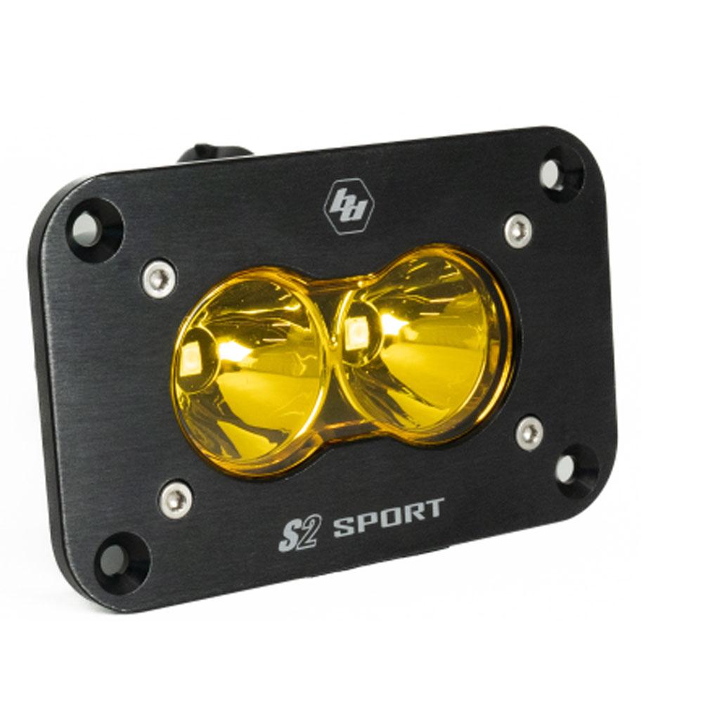 BAJA DESIGNS LED Work Light Baja Amber Lens Spot Pattern Flush Mount Each S2 Sport Baja Designs I 541011